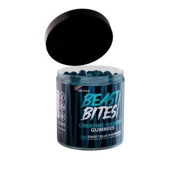 BEAST BITES – Gummies de Creatina | Sweet Blue Raspberry | 350 g 💥